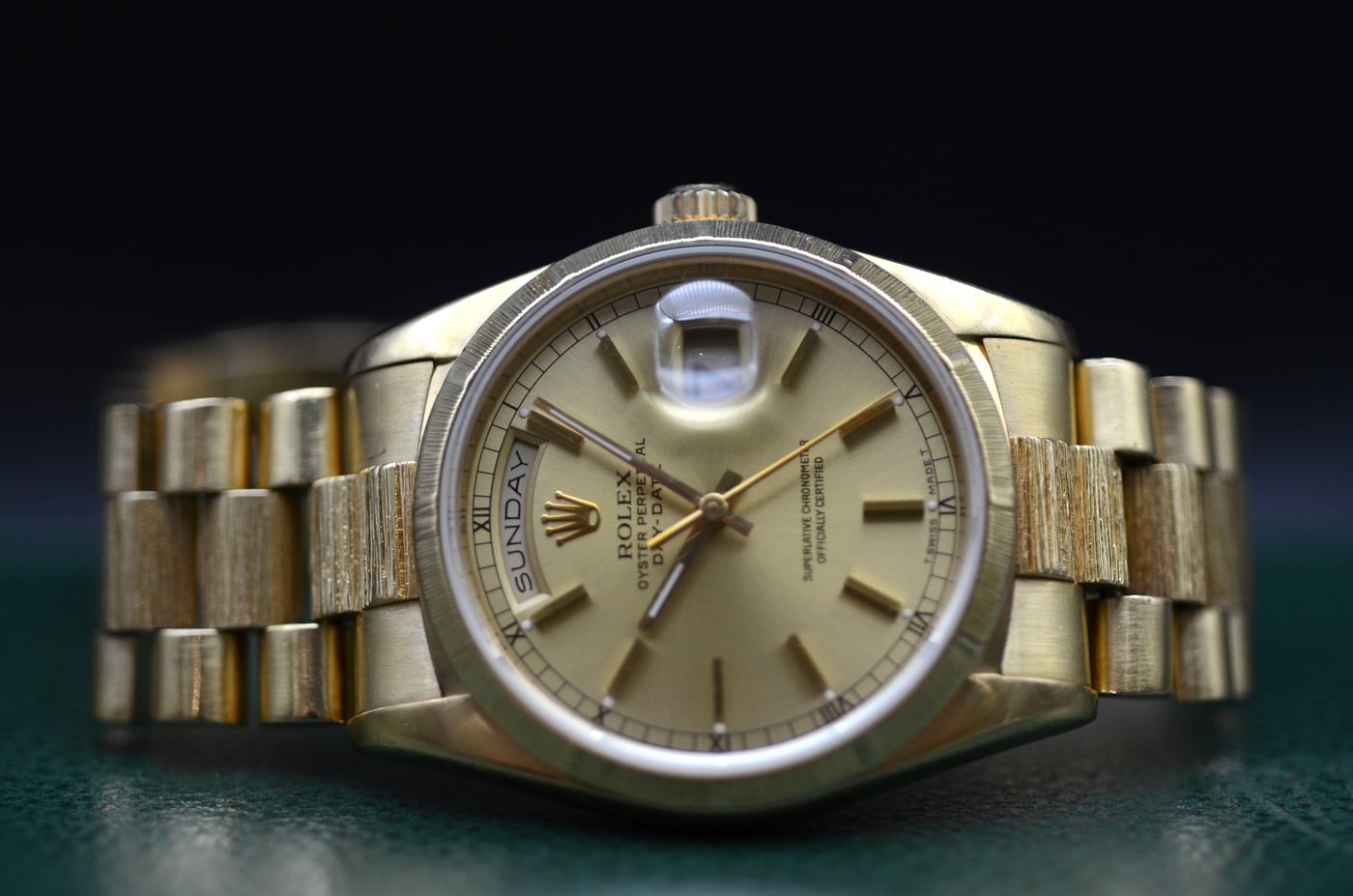 Rolex Modèle Day-Date 36 Or Jaune  Bark - 18248