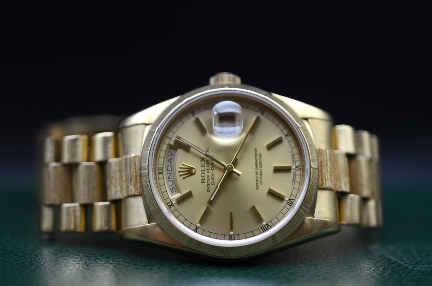 Rolex Modèle Day-Date 36 Or Jaune  Bark - 18248