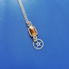 Collier pierre œil de tigre avec rouage – Image 4