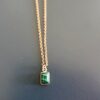 Collier pierre malachite dorée – Image 3