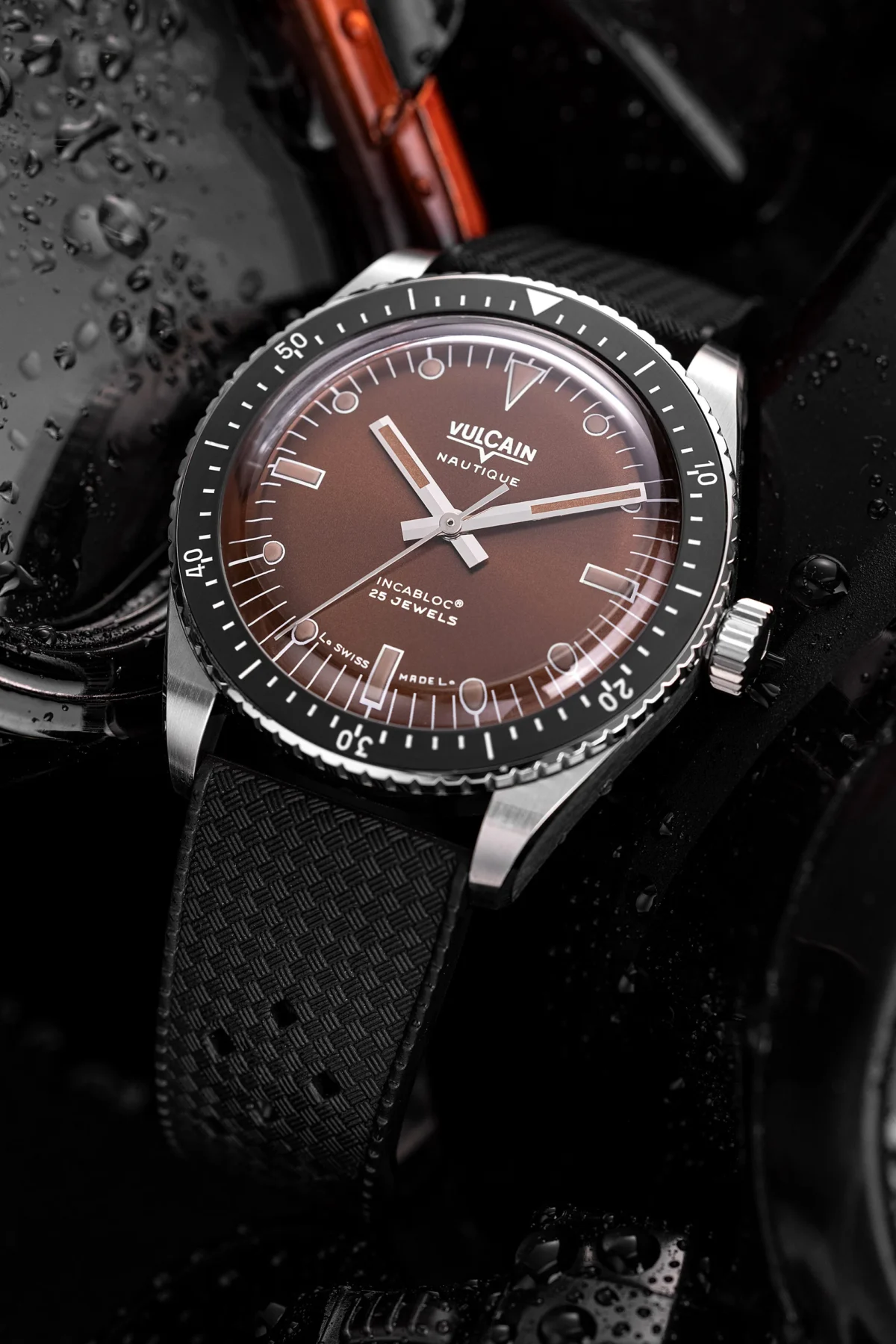 Vulcain Skindiver Nautic Marron