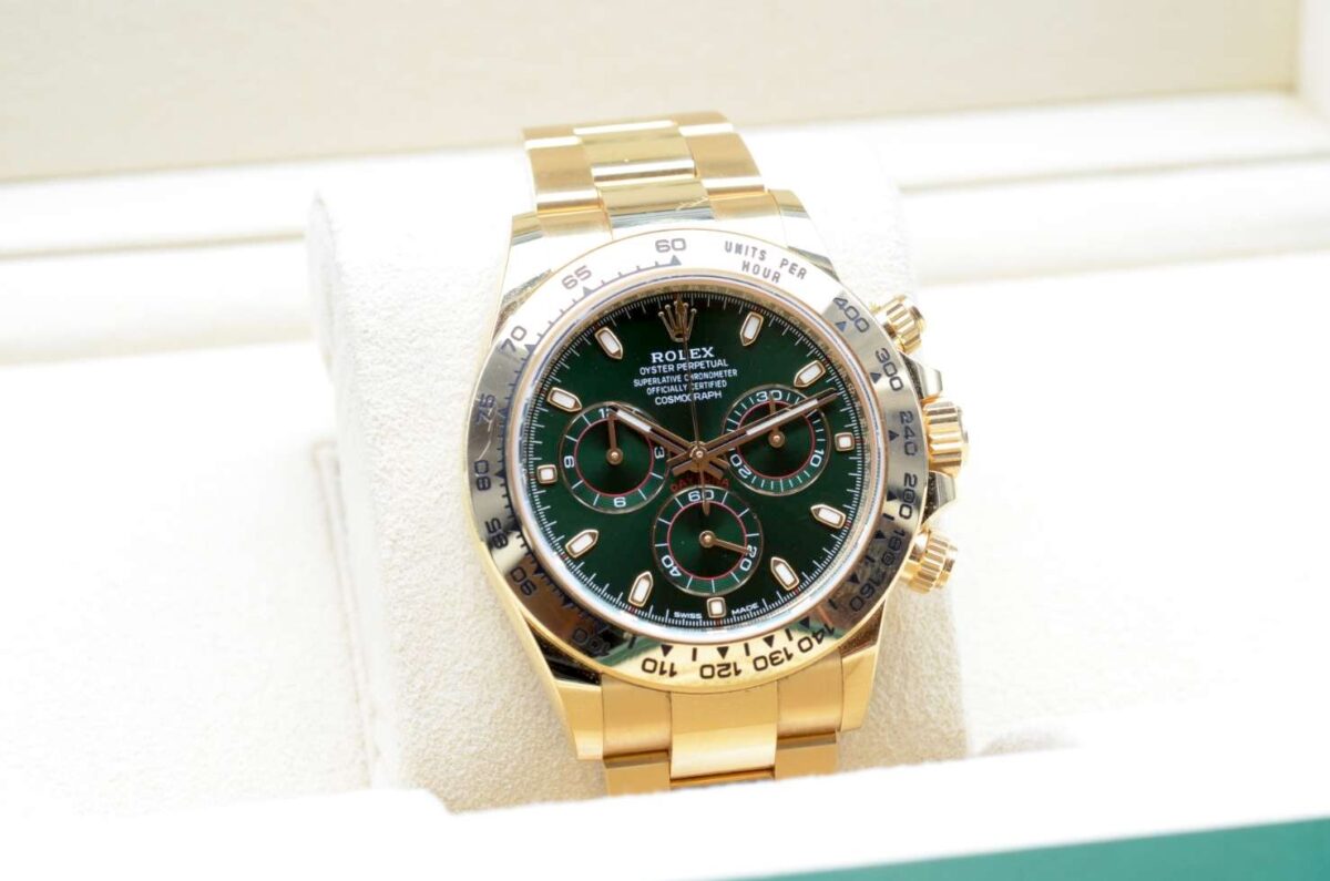 Rolex Daytona OR Jaune Cadran Vert - 116508