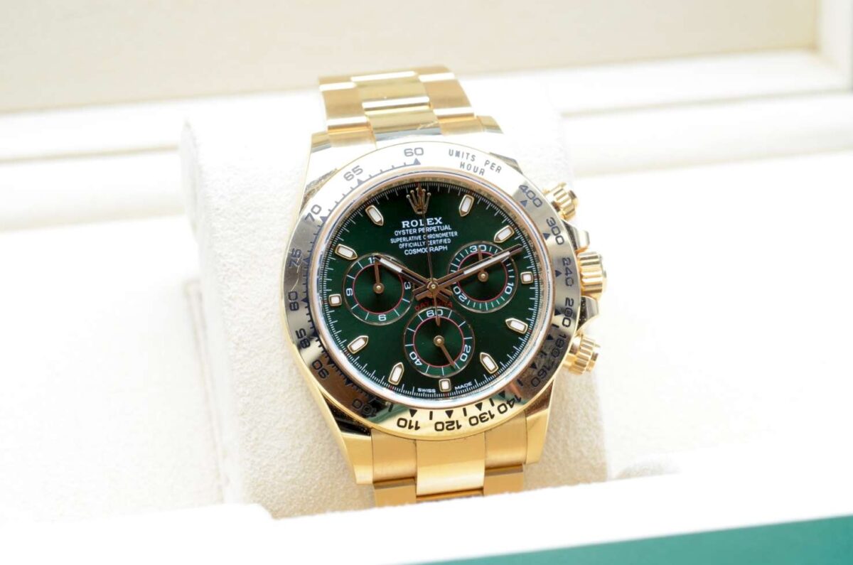 Rolex Daytona OR Jaune Cadran Vert - 116508