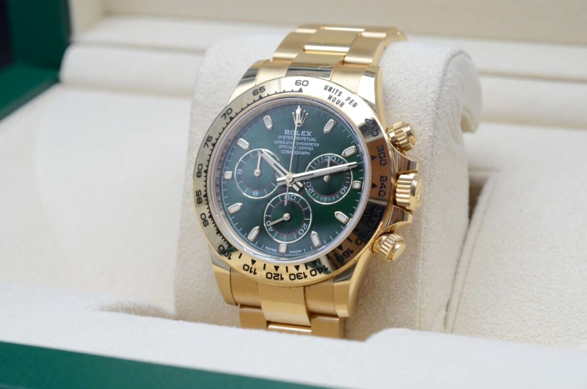 Rolex Daytona OR Jaune Cadran Vert - 116508