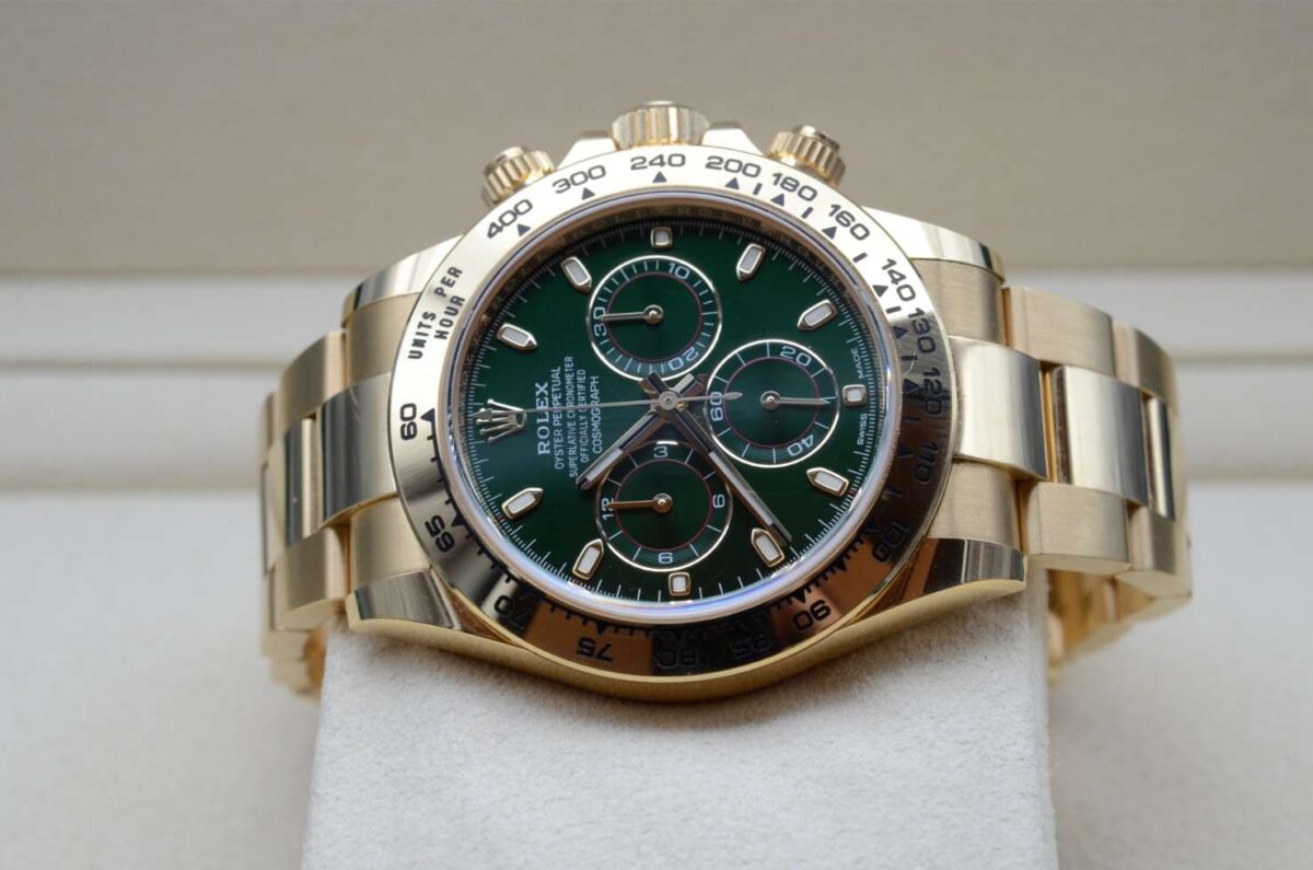 Rolex Daytona OR Jaune Cadran Vert - 116508