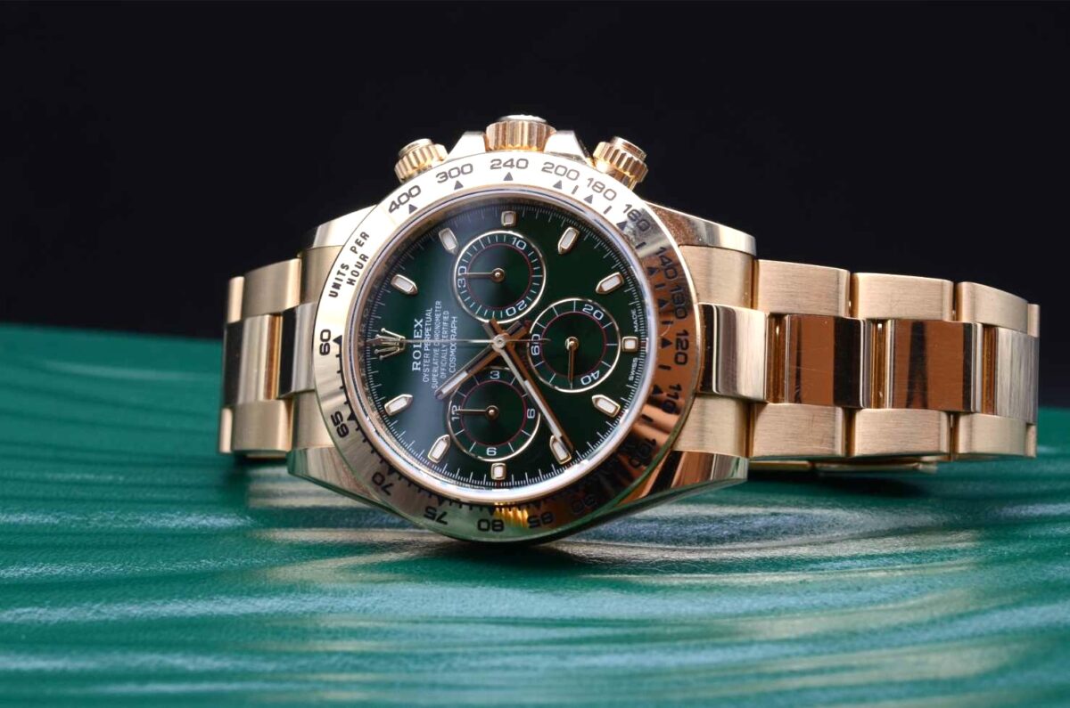 Rolex Daytona OR Jaune Cadran Vert - 116508