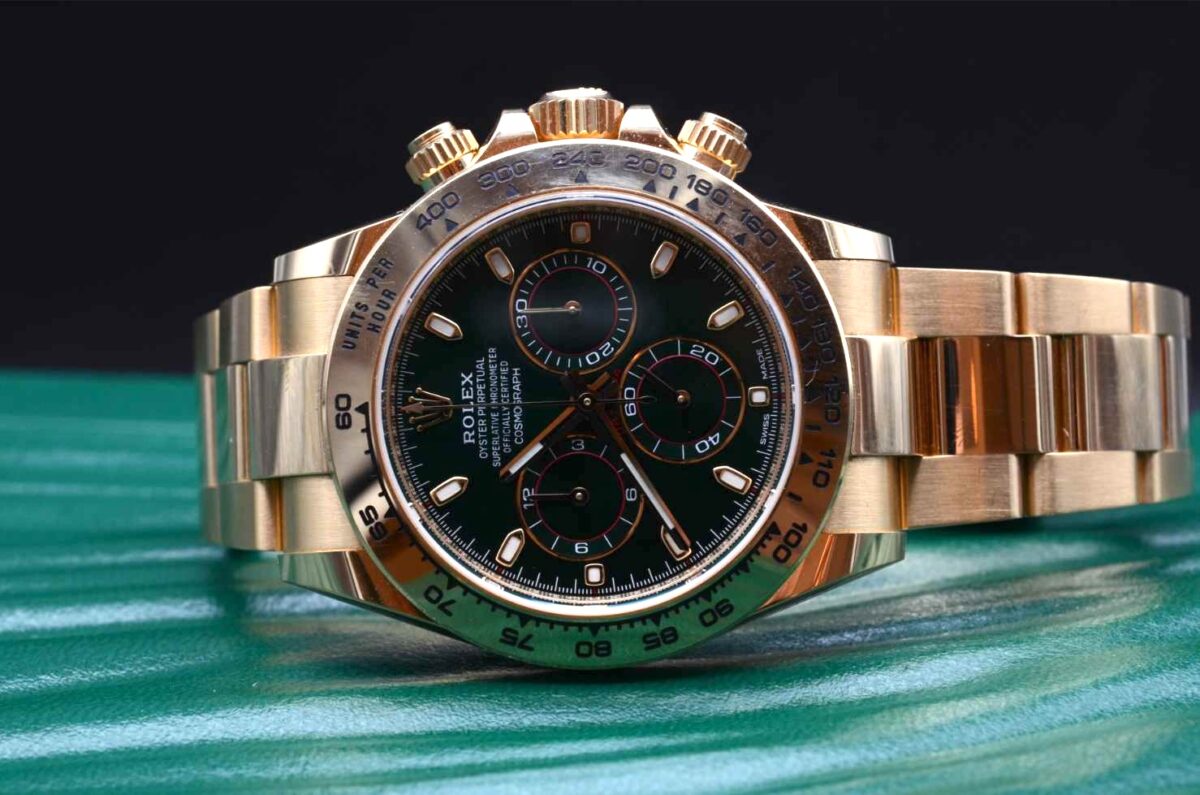 Rolex Daytona OR Jaune Cadran Vert - 116508