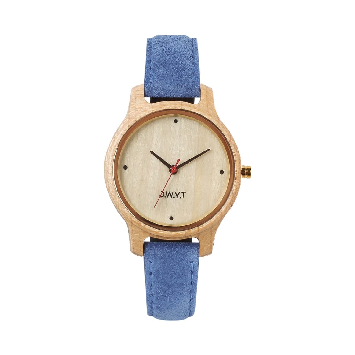 Montre en bois D.W.Y.T – Aquila bleu cobalt