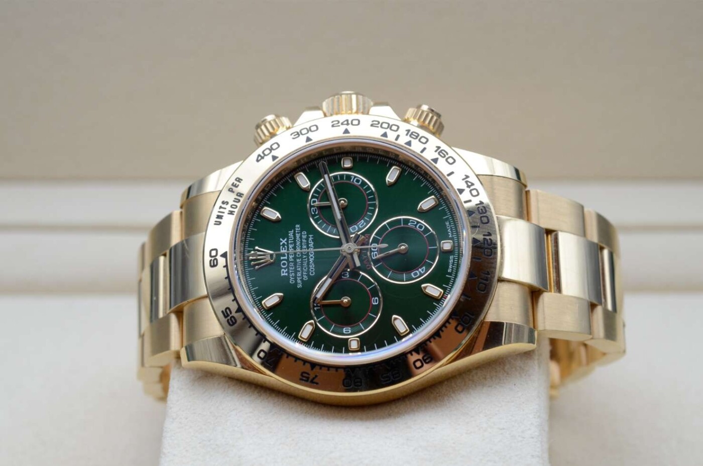 Rolex Daytona OR Jaune Cadran Vert - 116508 Rolex Daytona OR Jaune Cadran Vert - 116508