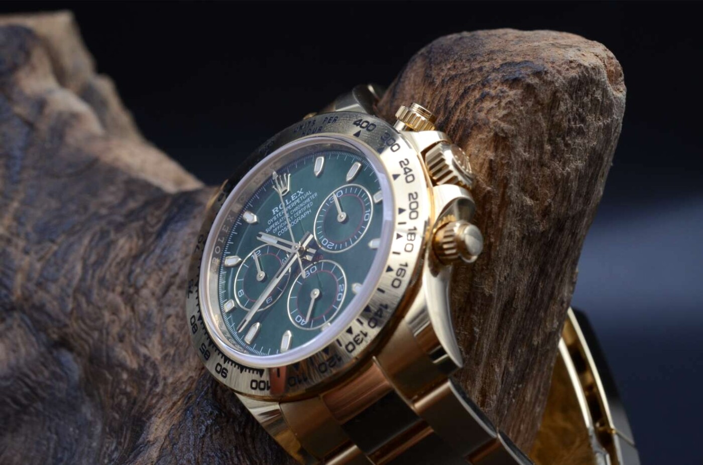 Rolex Daytona OR Jaune Cadran Vert - 116508