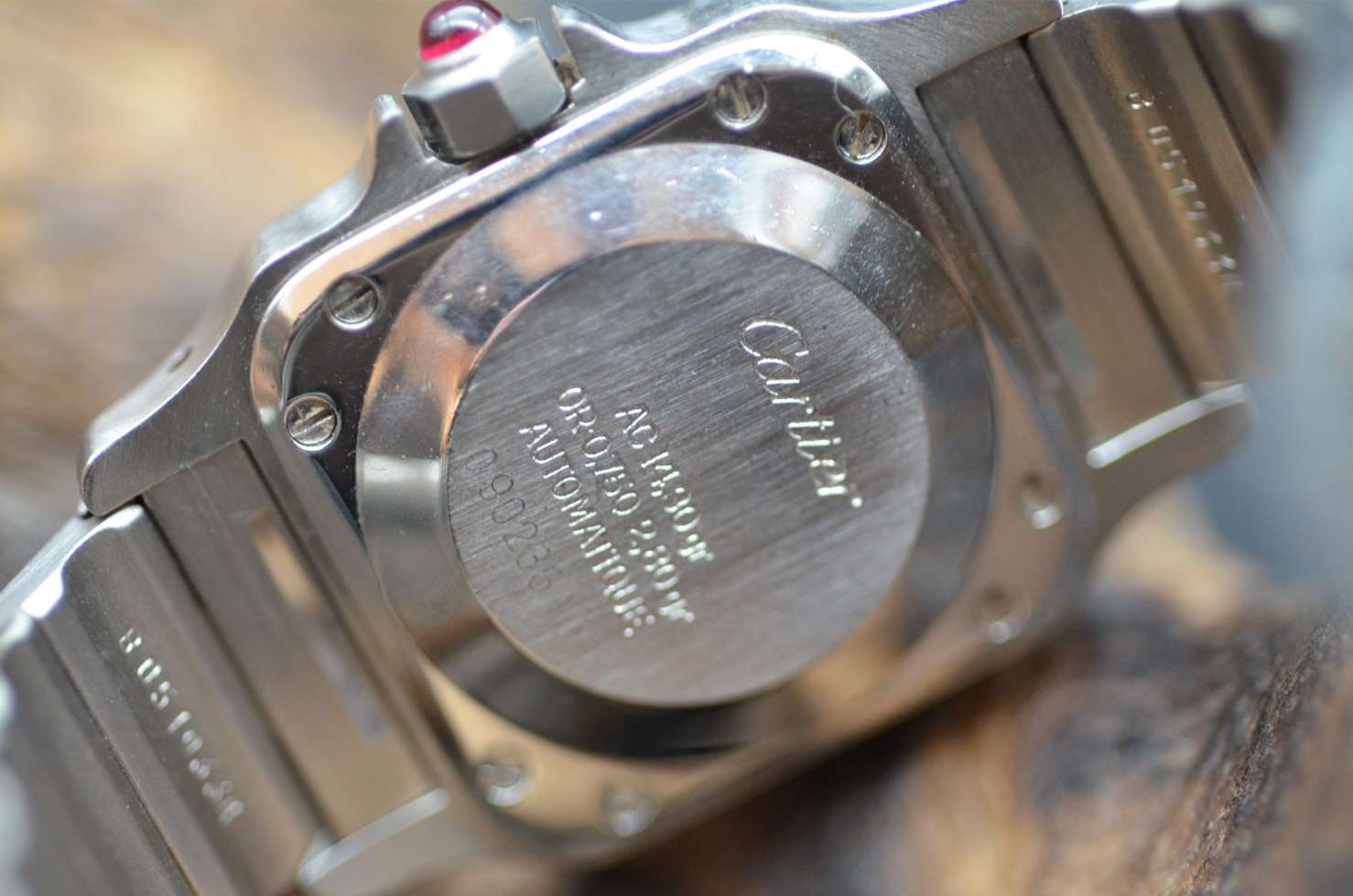 Cartier Santos Lady Red Dial - 0902