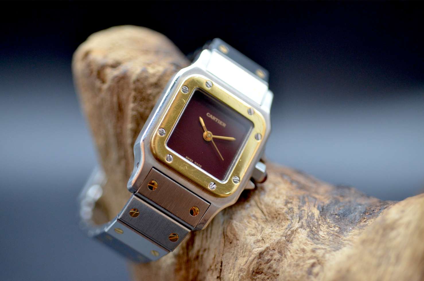 Cartier Santos Lady Red Dial - 0902