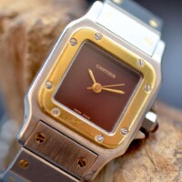 Cartier Santos Lady Red Dial - 0902