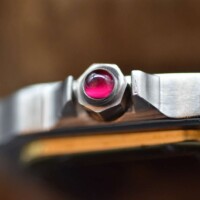 Cartier Santos Lady Red Dial - 0902