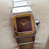 Cartier Santos Lady Red Dial - 0902