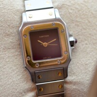 Cartier Santos Lady Red Dial - 0902