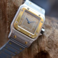 Cartier Santos Galbée – 1567 – Bicolore Or/Acier – Cadran Champagne