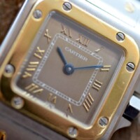 Cartier Santos Galbée – 1567 – Bicolore Or/Acier – Cadran Champagne