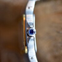 Cartier Santos Galbée – 1567 – Bicolore Or/Acier – Cadran Champagne