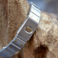 Cartier Santos Galbée – 1567 – Bicolore Or/Acier – Cadran Champagne