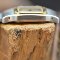 Cartier Santos Galbée – 1567 – Bicolore Or/Acier – Cadran Champagne