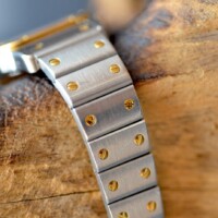 Cartier Santos Galbée – 1567 – Bicolore Or/Acier – Cadran Champagne