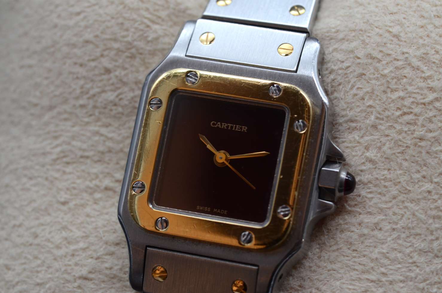 Cartier Santos Lady Red Dial - 0902