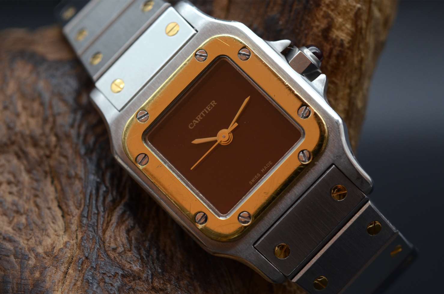 Cartier Santos Lady Red Dial - 0902